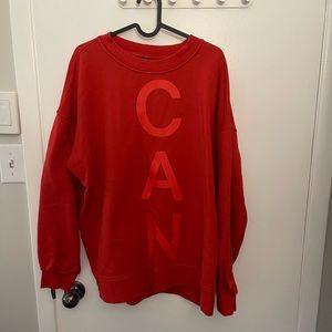 Lululemon Canada Olympic perfectly oversized crew